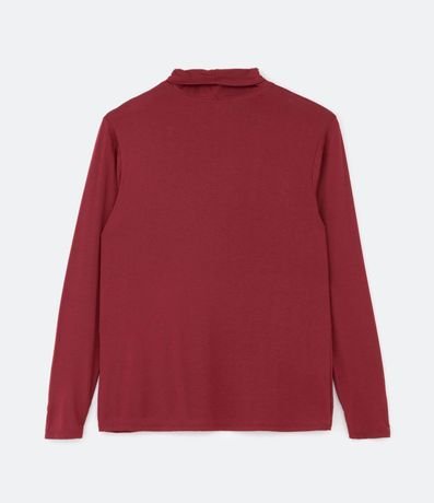 Blusa Básica en Viscolycra con Cuello Alto Curve & Plus Size 6