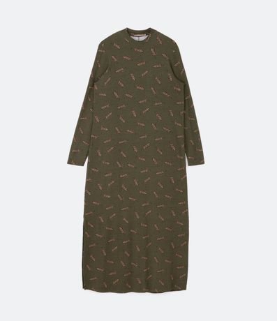 Vestido Midi en Ribana con Estampado de Jaguar Curve & Plus Size 5