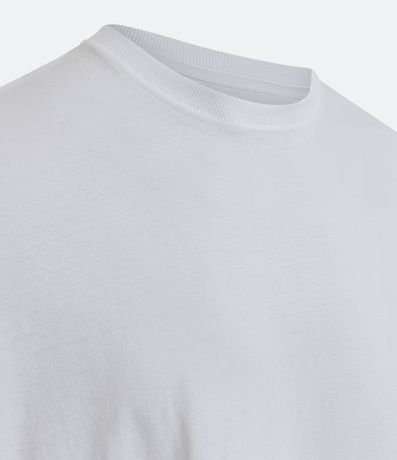 Remera Comfort Básica en Media Malla con Textura y Manga Corta 3