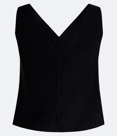 Blusa sin Manga en Liocel con Escote V y Pence na sisa 7