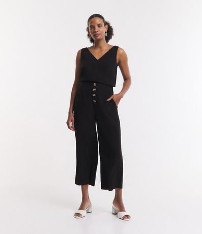 Blusa sin Manga en Liocel con Escote V y Pence na sisa 2