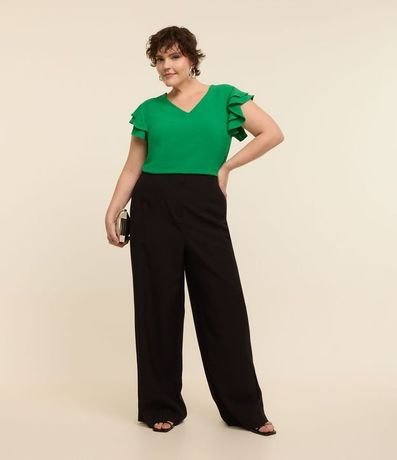 Pantalón Wide Leg en Sastrería Curve & Plus Size