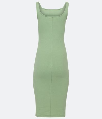 Vestido Midi en Algodón con Escote Cuadrado 6