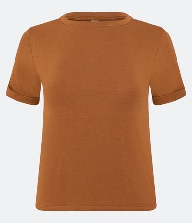 Blusa Básica en Viscosa con Manga Dobrada 6