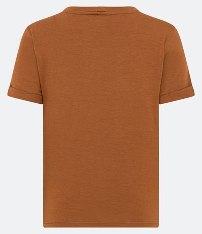 Blusa Básica en Viscosa con Manga Dobrada 7