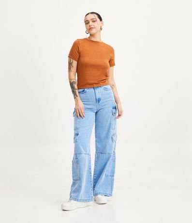Blusa Básica en Viscosa con Manga Dobrada 3