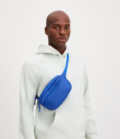 Riñonera con Asa Transversal y Bolsillos con Cremallera