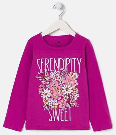 Blusa Infantil Estampado Flores Serendipity - Talle 5 a 14 años 1