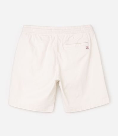 Bermuda en Sarga con Cintura Elástica y Bolsillos 8