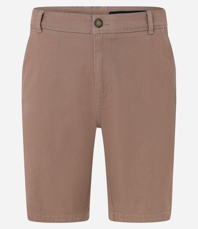 Bermuda Slim en Sarga con Elastano 11
