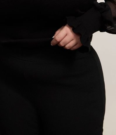 Pantalón Flare con Textura Acanalada Curve & Plus Size 4