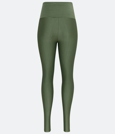 Pantalón Legging Deportiva en Poliamida Acanalada con Cintura Alta 6