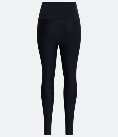 Pantalón Legging Deportiva en Poliamida Acanalada con Cintura Alta 3