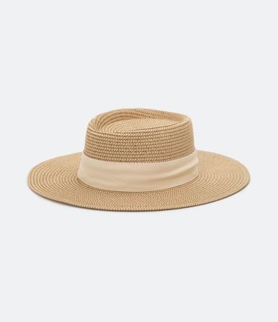 Sombrero de Playa con Cinta Contrastante 3