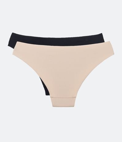 Kit 02 Bombachas Bikini en Microfibra con Corte a Laser 2