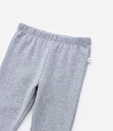 Kit 02 Pantalones Básicos Infantiles en Suedine con Puños Largos - Talle 0 a 18 meses 5