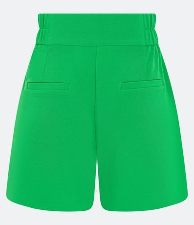 Bermuda con Cintura Elástica Sin Estampado 6