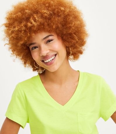 Blusa Básica en Algodón con Pequeño Bolsillo Frontal 4