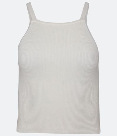 Blusa Corta de Tirante en Punto Acanalado 1