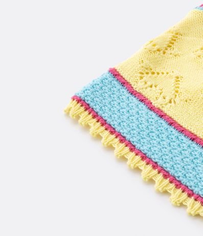 Blusa de Breteles Infantil en Ganchillo con Textura de Corazones - Talle 5 a 14 años 4