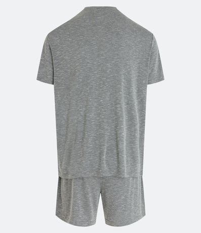 Pijama Corto en Malla Flamê con Efecto Mezcla 2