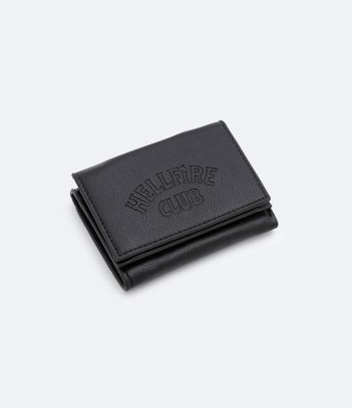 Billetera Plegable con Caja de Metal y Estampado Hell Fire Club 1