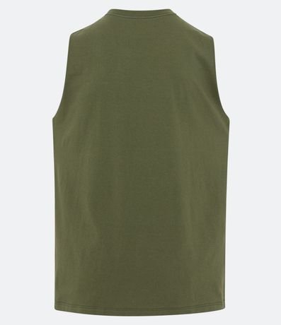 Musculosa en Algodón con Cuello Redondo y Tag en el Bajo 7
