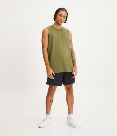 Musculosa en Algodón con Cuello Redondo y Tag en el Bajo 2