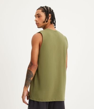 Musculosa en Algodón con Cuello Redondo y Tag en el Bajo 3