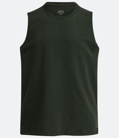 Musculosa en Algodón con Cuello Redondo y Tag en el Bajo 6