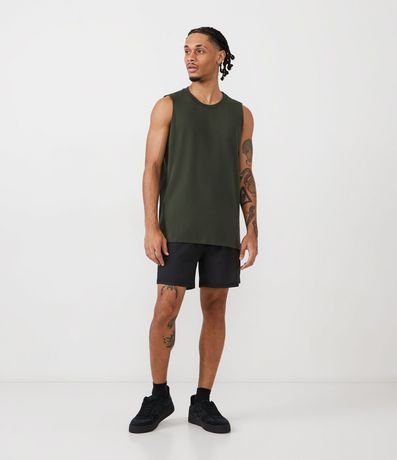Musculosa en Algodón con Cuello Redondo y Tag en el Bajo 2