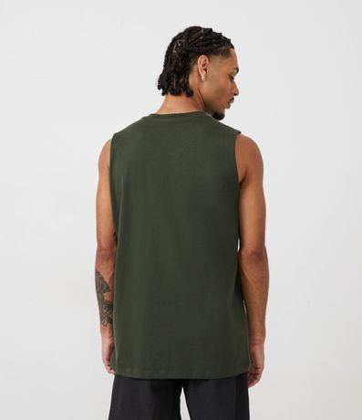Musculosa en Algodón con Cuello Redondo y Tag en el Bajo 3