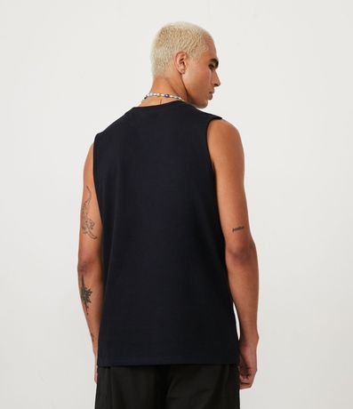 Musculosa en Algodón con Cuello Redondo y Tag en el Bajo 3