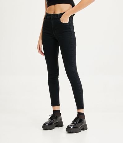Pantalón Skinny Cintura Alta en Jeans con Bolsillos 2