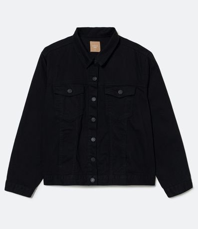 Campera Trucker Básica en Sarga Curve & Plus Size 4