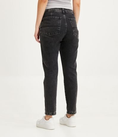 Pantalón Mom Jeans con Bolsillo Diferenciado y Detalle de Costuras 3