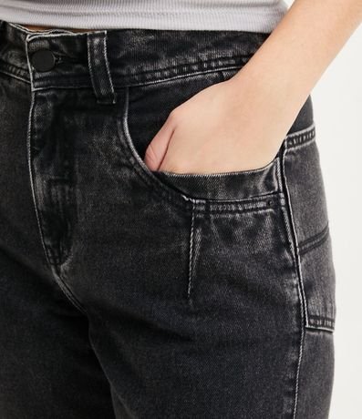 Pantalón Mom Jeans con Bolsillo Diferenciado y Detalle de Costuras 4