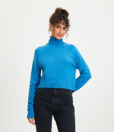 Blusa de Punto con Cuello Alto 2