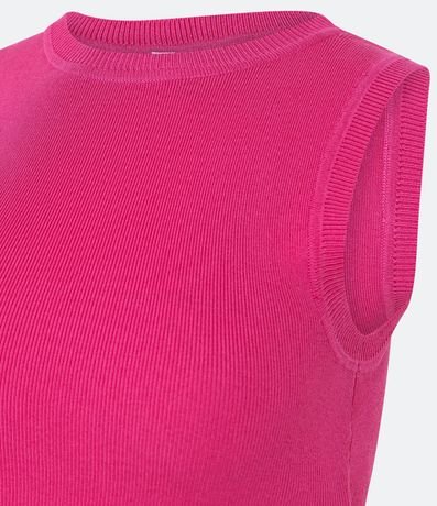 Blusa Musculosa Cropped en Viscosa Acanalada 7