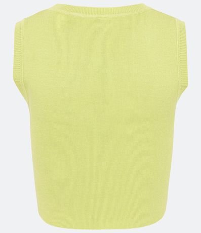 Blusa Musculosa Cropped en Viscosa Acanalada 6