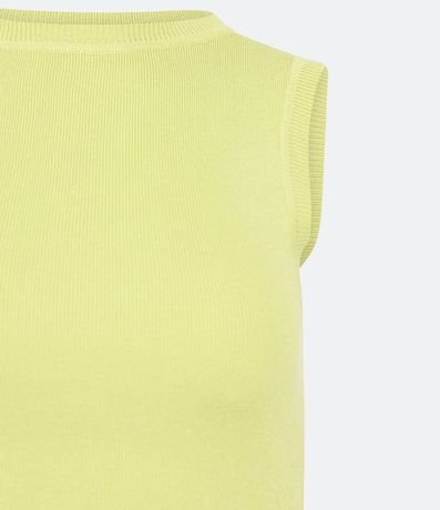 Blusa Musculosa Cropped en Viscosa Acanalada 8