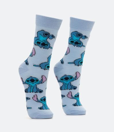 Media Caña Larga en Algodón con Estampado Stitch 2