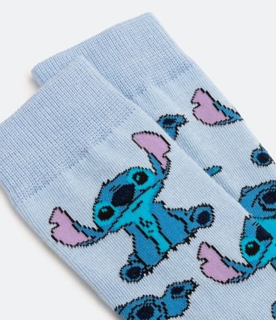 Media Caña Larga en Algodón con Estampado Stitch 4