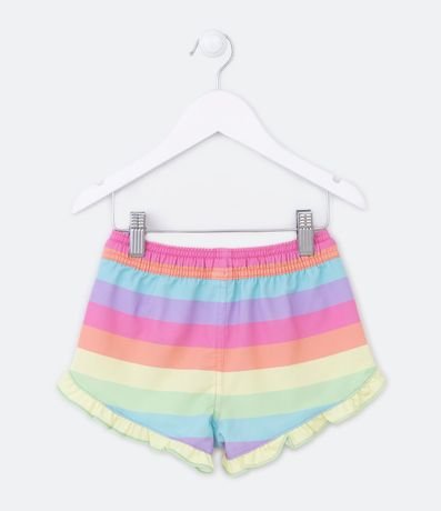 Short Infantil con Estampa de Colores y Volados en el Bajo - Talle 1 a 5 años 2