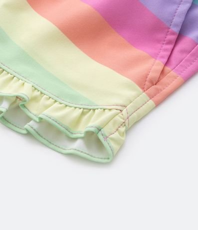 Short Infantil con Estampa de Colores y Volados en el Bajo - Talle 1 a 5 años 4