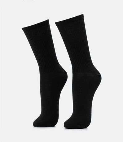 Media Caña Larga en Algodón con Textura Acanalada 1