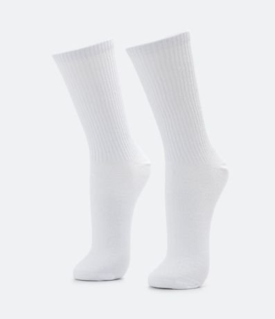 Media Caña Larga en Algodón con Textura Acanalada 1