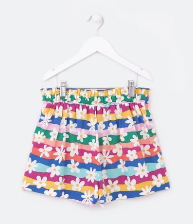 Bermuda Infantil con Cintura Diferenciada y Estampa Floral - Talle 5 a 14 años 2