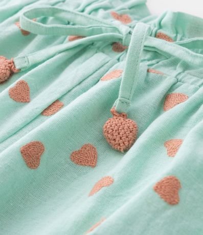 Short Clochard Infantil con Bordado de Corazoncitos - Talle 5 a 14 años 6