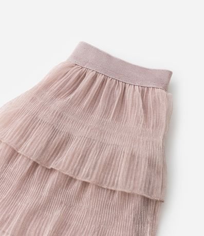 Pollera Infantil con Volados y Efecto Brilloso - Talle 1 a 5 años 4